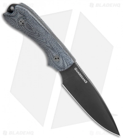 Bradford Knives Guardian3 Fixed Blade Knife 3D Black Micarta (DLC/N690) 4 Bradford Knives Guardian3 Fixed Blade Knife 3D Black Micarta (DLC/N690) - Image 2