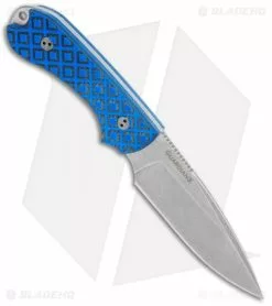 Bradford Knives Guardian3 Fixed Blade Black/Blue G-10 (3.5" False Edge M390 SW) -Avokelavavat Sales Store Bradford Knives Guardian3 Black Blue G 10 False Edge SW 3FE 013 M390 BHQ 119361 jr spine