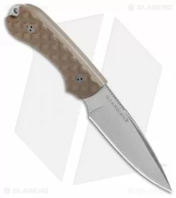 Bradford Knives Guardian3 Fixed Blade Coyote Brown (3.5" False Edge Stonewash) 7 Bradford Knives Guardian3 Fixed Blade Coyote Brown (3.5" False Edge Stonewash) -Avokelavavat Sales Store Bradford Knives Guardian3 Coyote Brown False Edge SW 3FE 004 BHQ 24542 jr spine 1