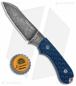 Bradford Knives Guardian3 Fixed Blade Black/Blue G-10 (Sheepsfoot/M390/Black SW) -Avokelavavat Sales Store Bradford Knives Guardian3 Fixed Black Blue G 10 Sheepsfoot Black SW 3SF 013N BHQ 97551 jr bottlecap