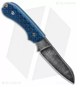 Bradford Knives Guardian3 Fixed Blade Black/Blue G-10 (Sheepsfoot/M390/Black SW) -Avokelavavat Sales Store Bradford Knives Guardian3 Fixed Black Blue G 10 Sheepsfoot Black SW 3SF 013N BHQ 97551 jr spine