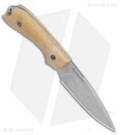 Bradford Knives Guardian3 Fixed Blade 3D Nat. Micarta (3.5" False Edge/M390/SW) -Avokelavavat Sales Store Bradford Knives Guardian3 Fixed Blade 3D Nat. Micarta 3.5 False EdgeM390SW BHQ 68208 LS Spine