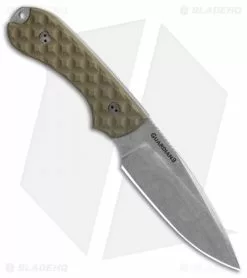 Bradford Knives Guardian3 Fixed Blade OD Green G-10 (CPM-3V False Edge SW) -Avokelavavat Sales Store Bradford Knives Guardian3 Fixed Blade OD Green G 10 CPM 3V False Edge SW 3FE 002 3V BHQ 32113 LS Spine