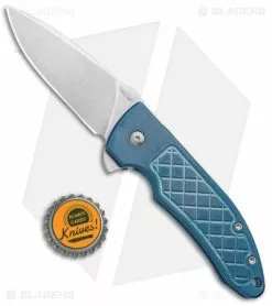 Bradford Knives Guardian3 Flipper G3F Knife Titanium Blue (3" Stonewash) -Avokelavavat Sales Store Bradford Knives Guardian3 Flipper G3F Ti Blue SW BHQ 96301 jr bottlecap