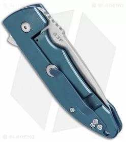 Bradford Knives Guardian3 Flipper G3F Knife Titanium Blue (3" Stonewash) -Avokelavavat Sales Store Bradford Knives Guardian3 Flipper G3F Ti Blue SW BHQ 96301 jr side