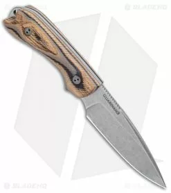 Bradford Knives Guardian3 Fixed Blade G-Wood (3.5" False Edge/AEB-L/Stonewash) 7 Bradford Knives Guardian3 Fixed Blade G-Wood (3.5" False Edge/AEB-L/Stonewash) -Avokelavavat Sales Store Bradford Knives Guardian3 G Wood False Edge BRAD3FE115A BHQ 99074 jr spine