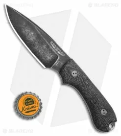 Bradford Knives Guardian3 Fixed Blade Knife Black Micarta (False Edge/3V/Nimbus) -Avokelavavat Sales Store Bradford Knives Guardian3 Knife 3D Black Micarta False Edge 3V Nimbus 3FE 101N 3V BHQ 113738 LS Bottlecap