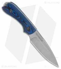 Bradford Knives Guardian3 Fixed Blade Knife Blue Black G-10 (3.5" SW MagnaCut) 8 Bradford Knives Guardian3 Fixed Blade Knife Blue Black G-10 (3.5" SW MagnaCut) -Avokelavavat Sales Store Bradford Knives Guardian3 Knife 3D Microtextured Black Blue Sabre MagnaCut SW BHQ 177383 jr spine