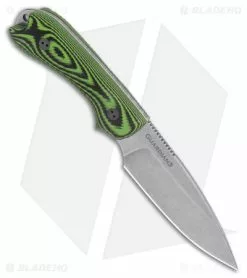 Bradford Knives Guardian3 Knife Toxic Green Black G-10 (3.5" SW MagnaCut) -Avokelavavat Sales Store Bradford Knives Guardian3 Knife 3D Microtextured Black Green Sabre MagnaCut SW BHQ 177384 jr spine