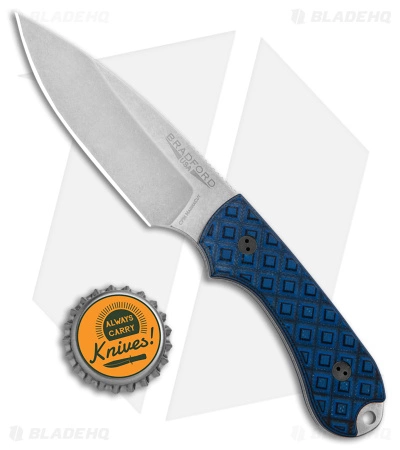 Bradford Knives Guardian3 Fixed Blade Knife Blue/Black G-10 (3.5" SW MagnaCut) 7 Bradford Knives Guardian3 Fixed Blade Knife Blue/Black G-10 (3.5" SW MagnaCut) - Image 5