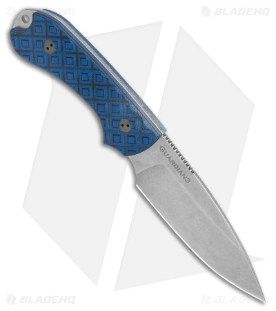 Bradford Knives Guardian3 Fixed Blade Knife Blue/Black G-10 (3.5" SW MagnaCut) 4 Bradford Knives Guardian3 Fixed Blade Knife Blue/Black G-10 (3.5" SW MagnaCut) - Image 2