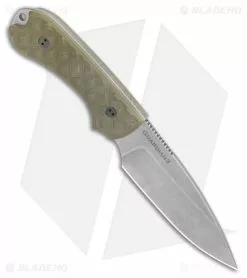 Bradford Knives Guardian3 Fixed Blade Knife OD Green G-10 (3.5" SW MagnaCut) -Avokelavavat Sales Store Bradford Knives Guardian3 Knife Textured OD Green Sabre MagnaCut SW BHQ 177387 jr spine