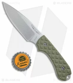 Bradford Knives Guardian3 Fixed Blade Knife OD Green (3.5" False Edge Stonewash) -Avokelavavat Sales Store Bradford Knives Guardian3 OD Green False Edge SW 3FE 002 BHQ 24540 jr bottlecap