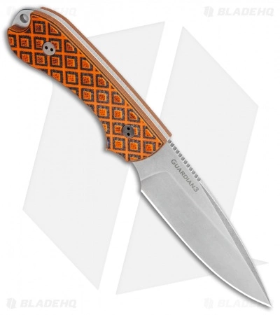 Bradford Knives Guardian3 Knife Tiger Stripe G-10 (3.5" False Edge Stonewash) 4 Bradford Knives Guardian3 Knife Tiger Stripe G-10 (3.5" False Edge Stonewash) - Image 2