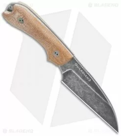Bradford Knives Guardian3 Wharncliffe Knife 3D Natural Micarta (3.625" Nimbus) -Avokelavavat Sales Store Bradford Knives Guardian3 Wharncliffe Knife 3D Natural Micarta Nimbus 3W 104N BHQ 123354 jr spine