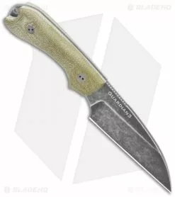 Bradford Knives Guardian3 Wharncliffe Knife 3D OD Green Micarta (3.625"Nimbus ) -Avokelavavat Sales Store Bradford Knives Guardian3 Wharncliffe Knife 3D OD Green Micarta Nimbus 3W 102N BHQ 123356 jr spine