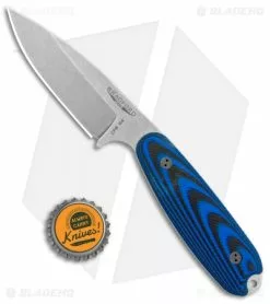 Bradford Knives Guardian3.5 Fixed Blade 3D Black/Blue (3.75" Stonewash M4) -Avokelavavat Sales Store Bradford Knives Guardian3.5 Fixed Blade 3D Black Blue Micarta Sabre SW BHQ 135354 jr bottlecap