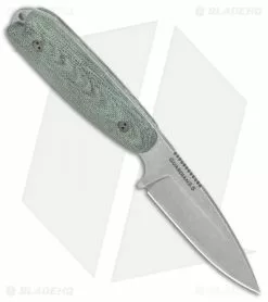 Bradford Knives Guardian3.5 Fixed Blade 3D Black (3.75" Stonewash Black) -Avokelavavat Sales Store Bradford Knives Guardian3.5 Fixed Blade 3D Black Micarta Sabre SW BHQ 135350 jr spine