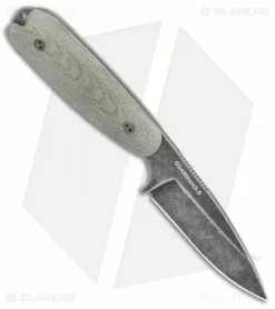 Bradford Knives Guardian3.5 Fixed Blade 3D OD Green (3.75" Nimbus M4) -Avokelavavat Sales Store Bradford Knives Guardian3.5 Fixed Blade 3D OD Green Micarta Sabre Nimbus BHQ 135377 jr spine