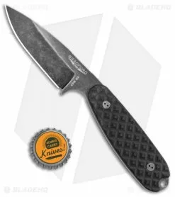 Bradford Knives Guardian3.5 Fixed Blade 3D Black (3.75" Nimbus M4) -Avokelavavat Sales Store Bradford Knives Guardian3.5 Fixed Blade Black Sabre Nimbus BHQ 135361 jr bottlecap