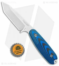 Bradford Knives Guardian3.5T Tanto Fixed Blade 3D Black/Blue (Stonewash) -Avokelavavat Sales Store Bradford Knives Guardian3.5T Tanto 3D Black Blue SW BHQ 107196 jr bottlecap