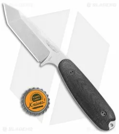 Bradford Knives Guardian3.5T Tanto Fixed Blade 3D Black Micarta (Stonewash) -Avokelavavat Sales Store Bradford Knives Guardian3.5T Tanto 3D Black Micarta SW BHQ 107192 jr bottlecap