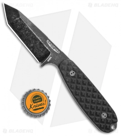 Bradford Knives Guardian3.5T Tanto Fixed Blade Black G-10 (3.75" Nimbus) 6 Bradford Knives Guardian3.5T Tanto Fixed Blade Black G-10 (3.75" Nimbus) - Image 4