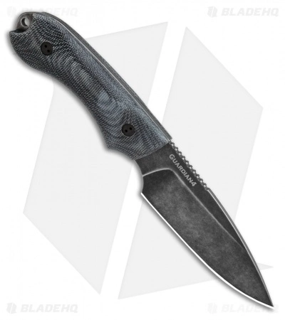 Bradford Knives Guardian4 Fixed Blade Knife 3D Black Micarta (Sabre/3V/Nimbus) 4 Bradford Knives Guardian4 Fixed Blade Knife 3D Black Micarta (Sabre/3V/Nimbus) - Image 2