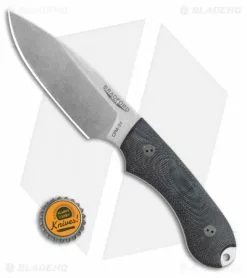 Bradford Knives Guardian4 Knife 3D Black Micarta (Sabre/3V/Stonewash) -Avokelavavat Sales Store Bradford Knives Guardian4 Knife 3D Black Micarta Sabre 3V Stonewash 4S 101 3V BHQ 67666 LS Bottlecap 2