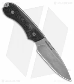 Bradford Knives Guardian4 Knife 3D Black Micarta (Sabre/3V/Stonewash) -Avokelavavat Sales Store Bradford Knives Guardian4 Knife 3D Black Micarta Sabre 3V Stonewash 4S 101 3V BHQ 67666 LS Spine