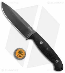 Bradford Knives Guardian5.5 Fixed Blade 3D Black Micarta (5" Sabre DLC) -Avokelavavat Sales Store Bradford Knives Guardian5.5 Fixed 3D Black Micarta Sabre DLC 5.5S 101B BHQ 98659 jr bottlecap