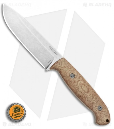 Bradford Knives Guardian5.5 Fixed Blade 3D Natural Micarta (5" SW N690) 6 Bradford Knives Guardian5.5 Fixed Blade 3D Natural Micarta (5" SW N690) - Image 4