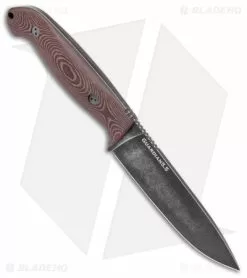Bradford Knives Guardian5.5 Fixed Blade Knife 3D Red Richlite (5" Nimbus) -Avokelavavat Sales Store Bradford Knives Guardian5.5 Fixed Blade 3D Richlite Sabre Nimbus BHQ 141424 jr spine