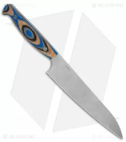 Bradford Knives 8" Chef Knife & Paring Knife Set Blue /Black/Gray G-Wood -Avokelavavat Sales Store Bradford Knvies 8in Chef Knife Paring Knife Set G Wood BHQ 176509 jr chef spine