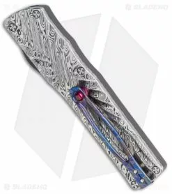 Brian Tighe & Friends Brian Tighe Custom Small Twist Tighe Dagger OTF Damascus (2.75" Damasteel) -Avokelavavat Sales Store Brian Tighe Custom Small Twist Tighe Dagger OTF Damasteel BHQ 115797 jr side