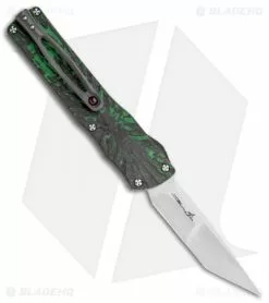 Brian Tighe & Friends Brian Tighe Custom Small Twist Tighe Tanto OTF Green Fat CF (2.75" Satin)