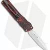 Brian Tighe & Friends Brian Tighe Custom Small Twist Tighe Dagger OTF Red Fat CF (2.75" Satin)
