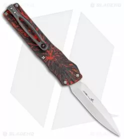 Brian Tighe & Friends Brian Tighe Custom Small Twist Tighe Dagger OTF Red Fat CF (2.75" Satin)