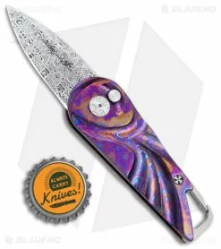 Brian Tighe Custom Tighe Nee Automatic Knife Timascus (1.9" Damasteel) -Avokelavavat Sales Store Brian Tighe Custom Tighe Nee Auto Timascus Damasteel BHQ 77981 jr bottlecap