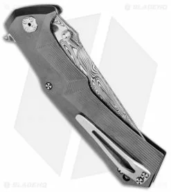 Brian Tighe Custom Tighe Tac Tanto Knife Zirconium (4" Damasteel) -Avokelavavat Sales Store Brian Tighe Custom Tighe Tac Tanto Zirconium Damasteel BHQ 71558 jr side