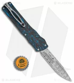 Brian Tighe & Friends Brian Tighe Custom Twist Tighe Clip Point OTF Blue Fat CF (3.75" Damasteel) -Avokelavavat Sales Store Brian Tighe Custom Twist Tighe CP Blue Fat Carbon Damasteel BHQ 115799 jr bottlecap