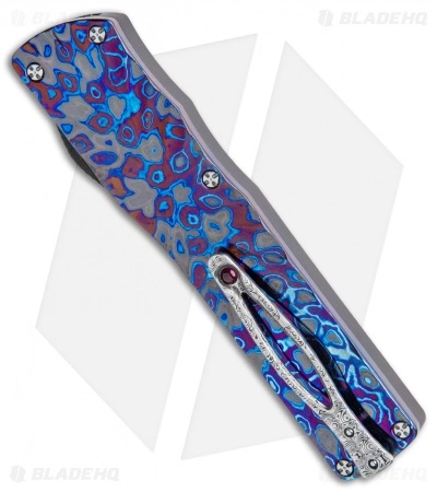 Brian Tighe & Friends Brian Tighe Custom Twist Tighe Dagger OTF Black/Timascus (3.75" Damacore) 2 6 Brian Tighe & Friends Brian Tighe Custom Twist Tighe Dagger OTF Black/Timascus (3.75" Damacore) 2 - Image 4