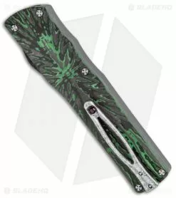 Brian Tighe & Friends Brian Tighe Custom Twist Tighe Dagger OTF Green Fat CF (3.75" Damasteel) -Avokelavavat Sales Store Brian Tighe Custom Twist Tighe Dagger Green Fat Carbon Damasteel BHQ 115800 jr side