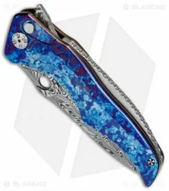 Brian Tighe Custom Zip Tighe Button Lock Knife Timascus (3.75" Damasteel) -Avokelavavat Sales Store Brian Tighe Custom Zip Tighe Timascus Damasteel BHQ 71556 jr spine