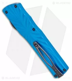 Brian Tighe & Friends Twist Tighe D/E OTF Automatic Knife Blue (3.6" DLC) -Avokelavavat Sales Store Brian Tighe Friends Twist Tighe OTF Automatic Knife Blue Black DLC BHQ 99660 ns side