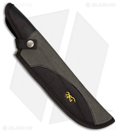 Browning Hog Hunter Fixed Blade Knife Black Rubber (6.75" Satin) 4 Browning Hog Hunter Fixed Blade Knife Black Rubber (6.75" Satin) - Image 2