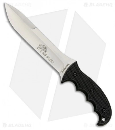 Browning Hog Hunter Fixed Blade Knife Black Rubber (6.75" Satin) 3 Browning Hog Hunter Fixed Blade Knife Black Rubber (6.75" Satin)