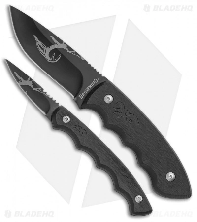 Browning Primal Combo Fixed Blade Knife Set (3.75" Black) 3 Browning Primal Combo Fixed Blade Knife Set (3.75" Black)