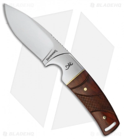 Browning Rattler Fixed Blade Knife Cocobolo Wood (3" Mirror) 3 Browning Rattler Fixed Blade Knife Cocobolo Wood (3" Mirror)