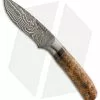 Browning Storm Front Big Belly Skinner Fixed Blade Knife Wood (3.5" Damascus)